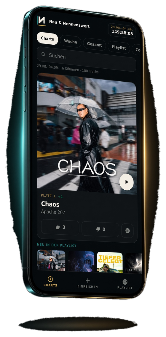 Neu & Nennenswert App auf dem Handy
